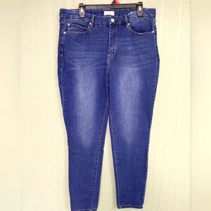 Nicole Miller Soho High Rise Stretchy Skinny Blue Jeans
